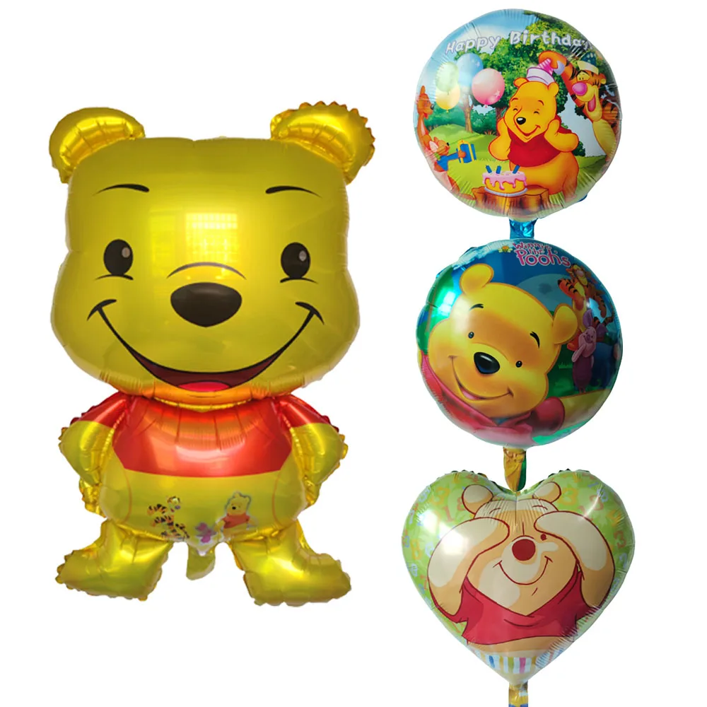 Disney Winnie the Pooh Aluminum Film Balloon Cartoon Animal Shape Aluminum Film Balloon Children's Toy Balloon Birthday Party De