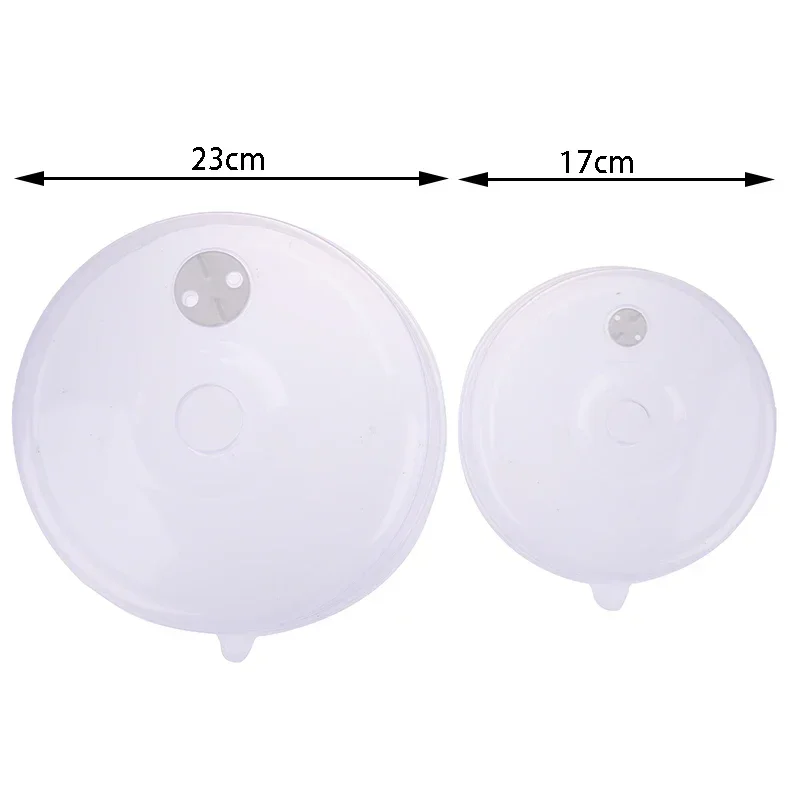 New 1pcs Plastic Microwave Food Cover Clear Lid Safe Vent Kitchen Tools Home Accessories