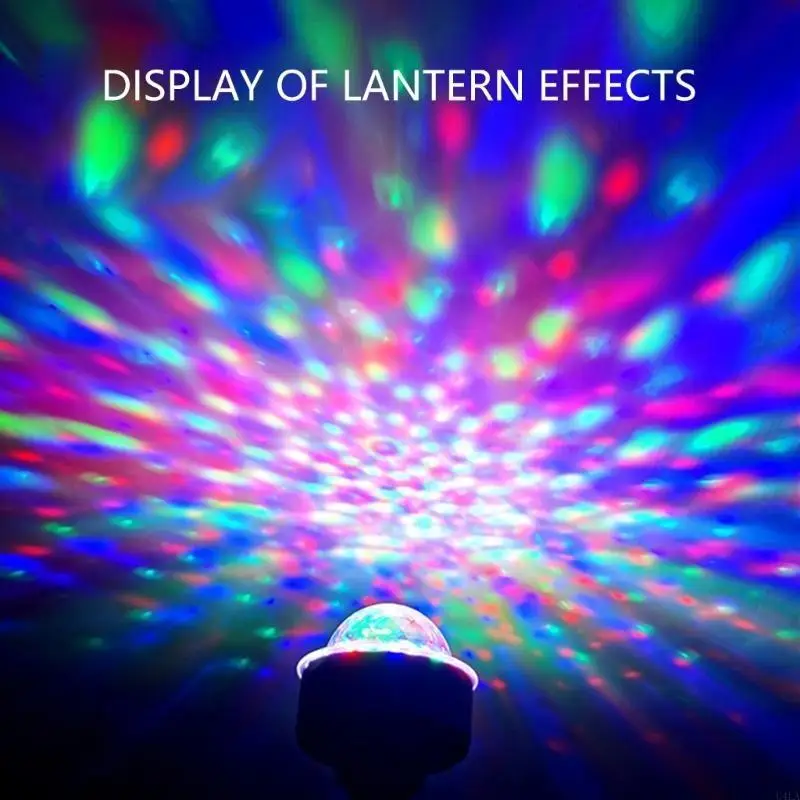 U4LA Portable USB Powered Multicolor Disco Light 6W 360 Degree Rotation Party Decor