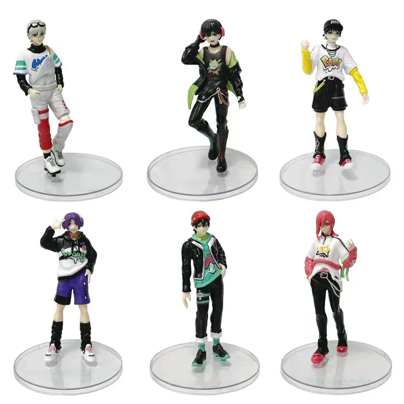 Coleção de figuras de anime com trava azul, modelo de pvc isagi yoichi meguru hyoma seishiro reo, boneca de ação, brinquedos para crianças e meninas