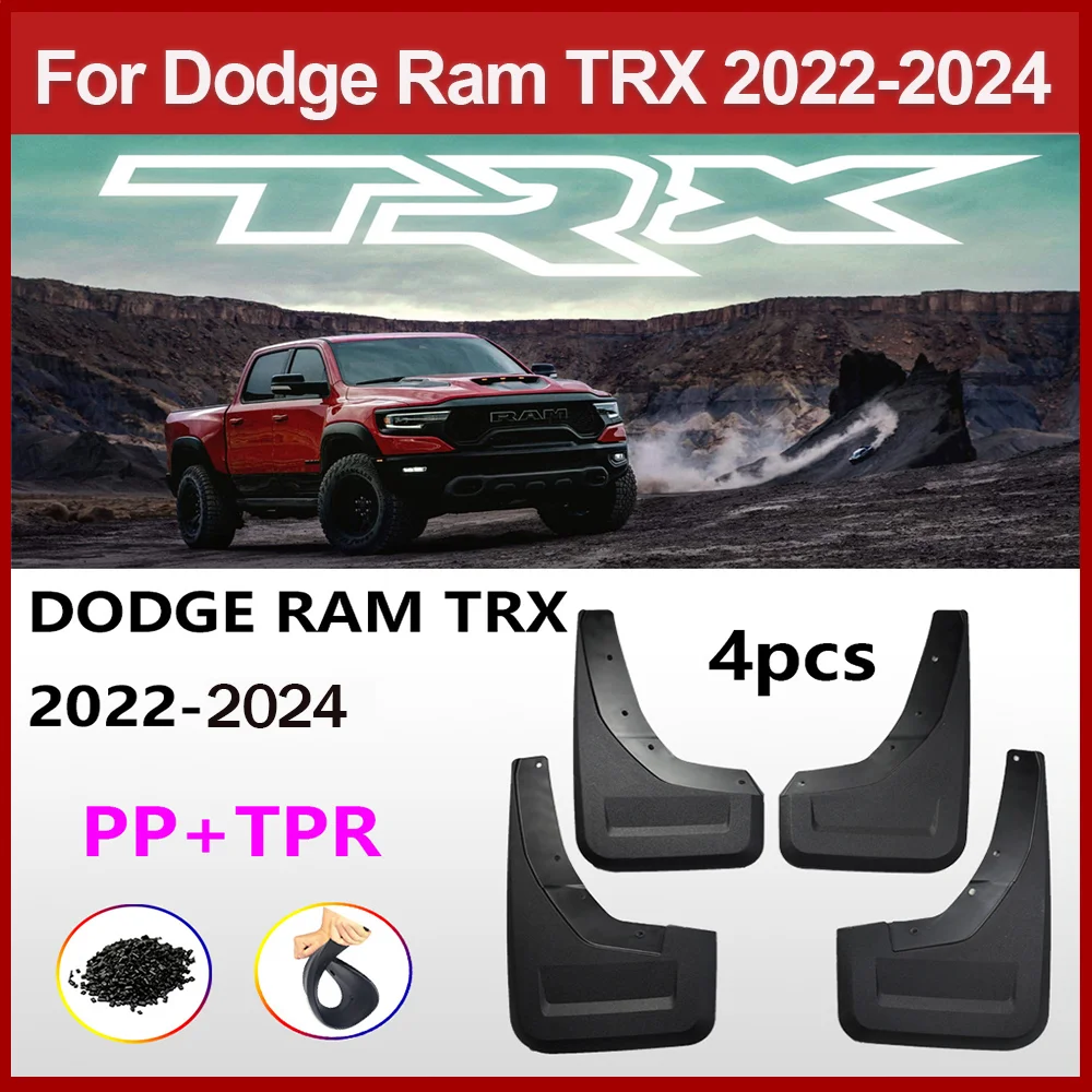 

For Dodge Ram TRX 2022 2023 2024 Fender Mudflaps Splash Guards Mudguards Mud Flaps car Accessories