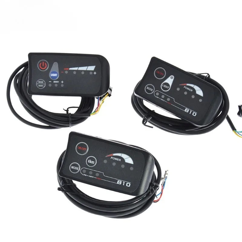 24V36V48V electric bicycle LED power display meter electric bicycle speed control meter 810 meter