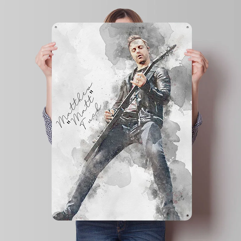Matthew Tuck Metal Poster Custom Wall Art Retro Vintage Tinplate Signs for Man Cave Bedroom Decoration Room Decor Men Wand Deko