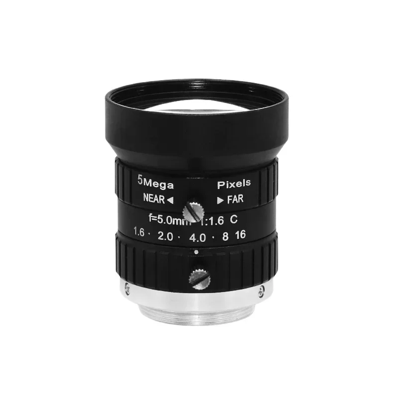 

High definition 5 million pixel machine vision fixed focus 5MM/8MM/12MM/16MM/manual aperture C port 2/3