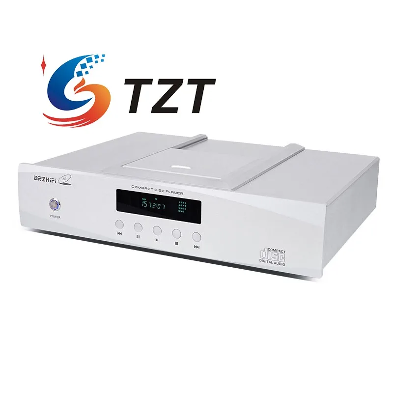 TZT BRZHIFI CD100 CD Player Balanced Output Audio Player Decoding Digital Turntable High Quality Servo System for Philips