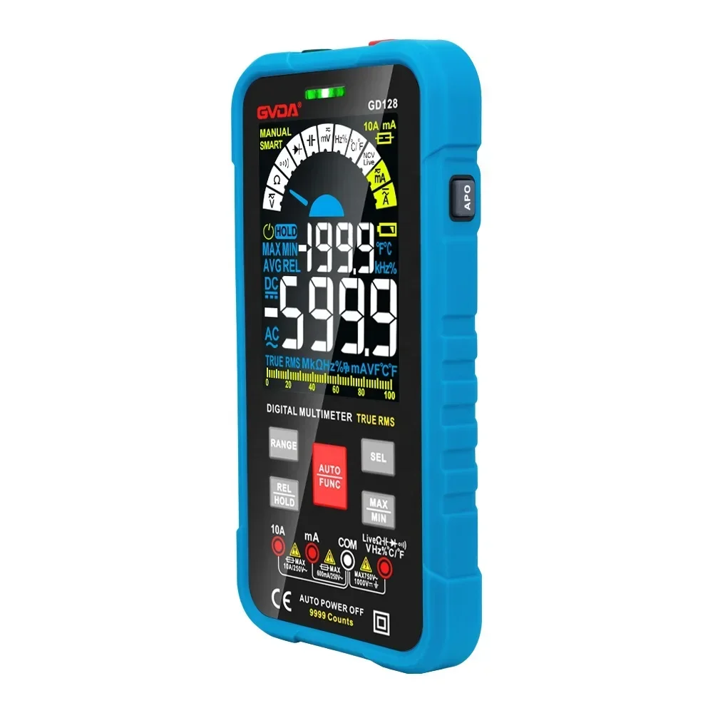 Digital Smart Multimeters GVDA GD128 Multimetro 9999 Counts Multifunctional Wholesale Multimeter Digital