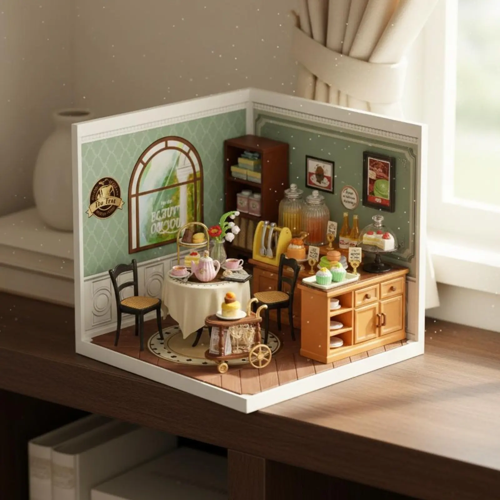 

DIY Miniature Shop Kit Collectible Surprise Box Miniature Scene Tiny House Model Creative Gift Interchangeable Connect Shop
