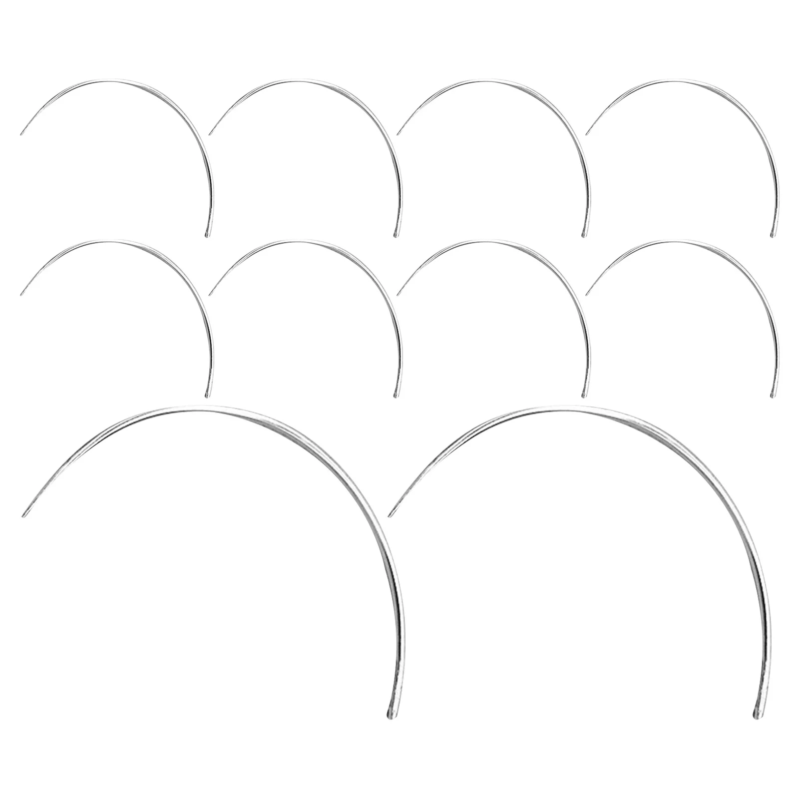 

50Pcs Needles Curved C Type Hand Sewing Needles 2.0 and 2.5 Sizes Heavy Duty Craft Repair Upholstery Sewing Needle