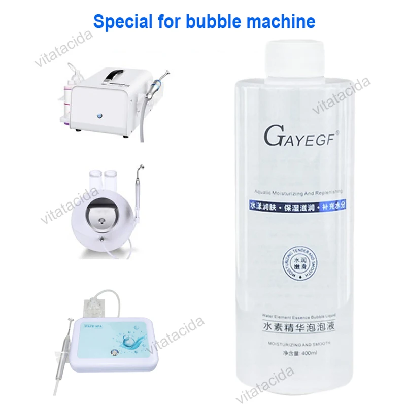 Japanese Magic Oxygen Bubble Machine Special Liquid for Face Body Whitening Rejuvenating Skin Cleaning Water Mite Removing Home