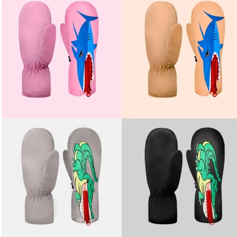

Аксессуары для катания на коньках, теплые лыжные перчатки, противоскользящие утепленные зимние перчатки, плюшевые хлопковые перчатки с пингвином для катания на коньках