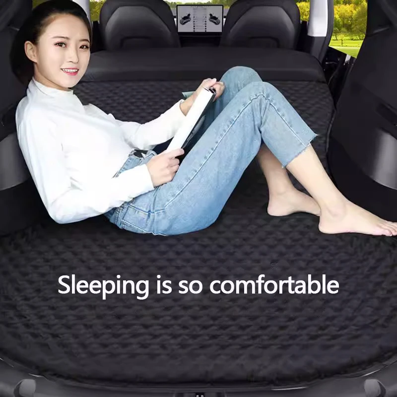 Suitable for Tesla model-y non-inflatable mattress sleeping pad, trunk leveling pad, car sleeping tool, anti-slip car bed