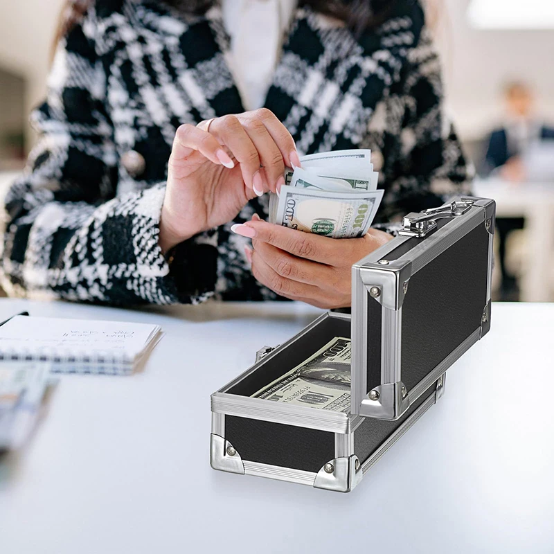 Portable Instrument Aluminum Box Small Size Drop-Resistant Jewelry Box Aluminum Alloy Hard Case Hardware Storage Special Toolbox