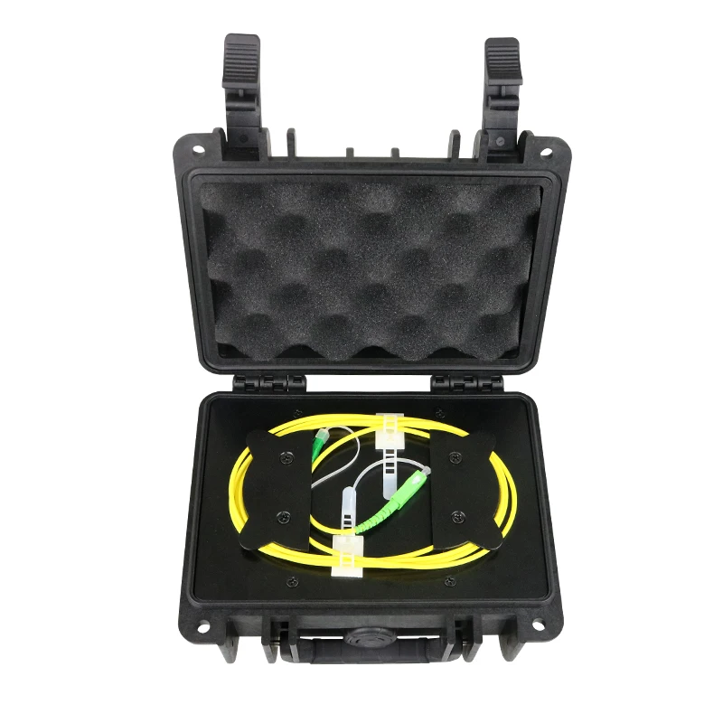 OTDR Launch Cable Box 1KM 2KM SC/APC Dead Zone Eliminator Fiber Optic OTDR Launch Cable Box FTTH Telecommunication