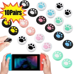 1/10Pairs Game Console Joysticks Silicone Protective Caps For Switch/Switch Lite Controller Gamepad Thumb Stick Cat Paw Cover