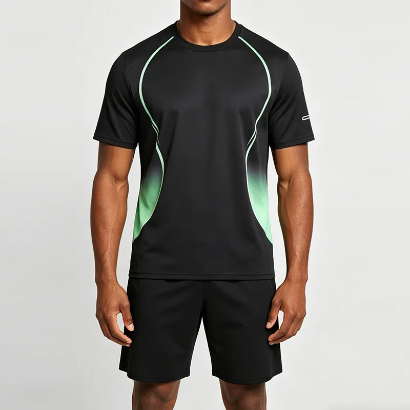 Men's Running Set 2026 Summer Breathable Quick Dry Mesh Sportswear Lightweight 1