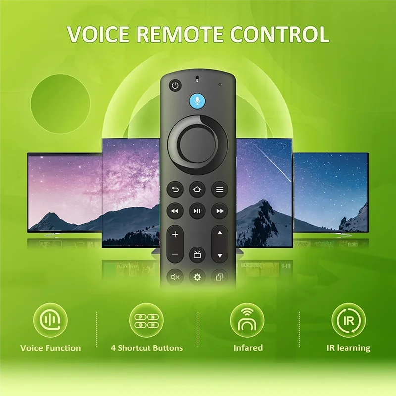 Remote Control Pengganti AP-For Fire AMZ Smart TV Stick, TV Cube, TV Stick 4K/Lite 4K Max Untuk Insignia/Toshiba