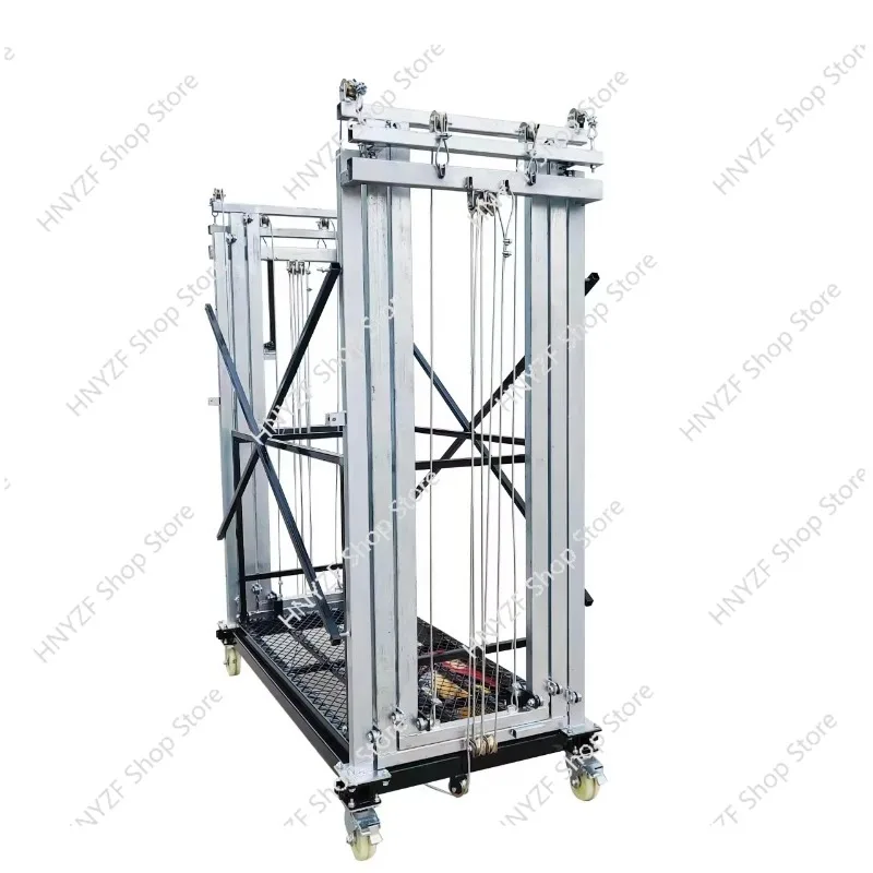 

500kg 2-10m Foldable Electric Scaffold Portable Safe Customizable Mobile Electric Lifting Scaffolding Lift Platform