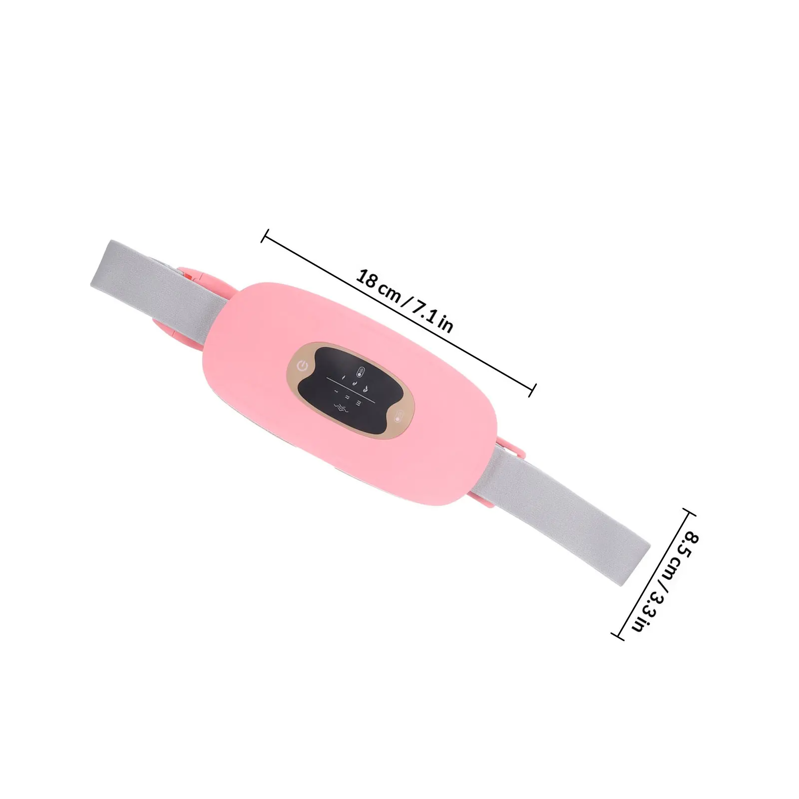 1Set Heating Waist Belt Kit Electronic Massage Heating Abdominal Warmer Low Noise Vibration Menstrual Heated Relief Waist
