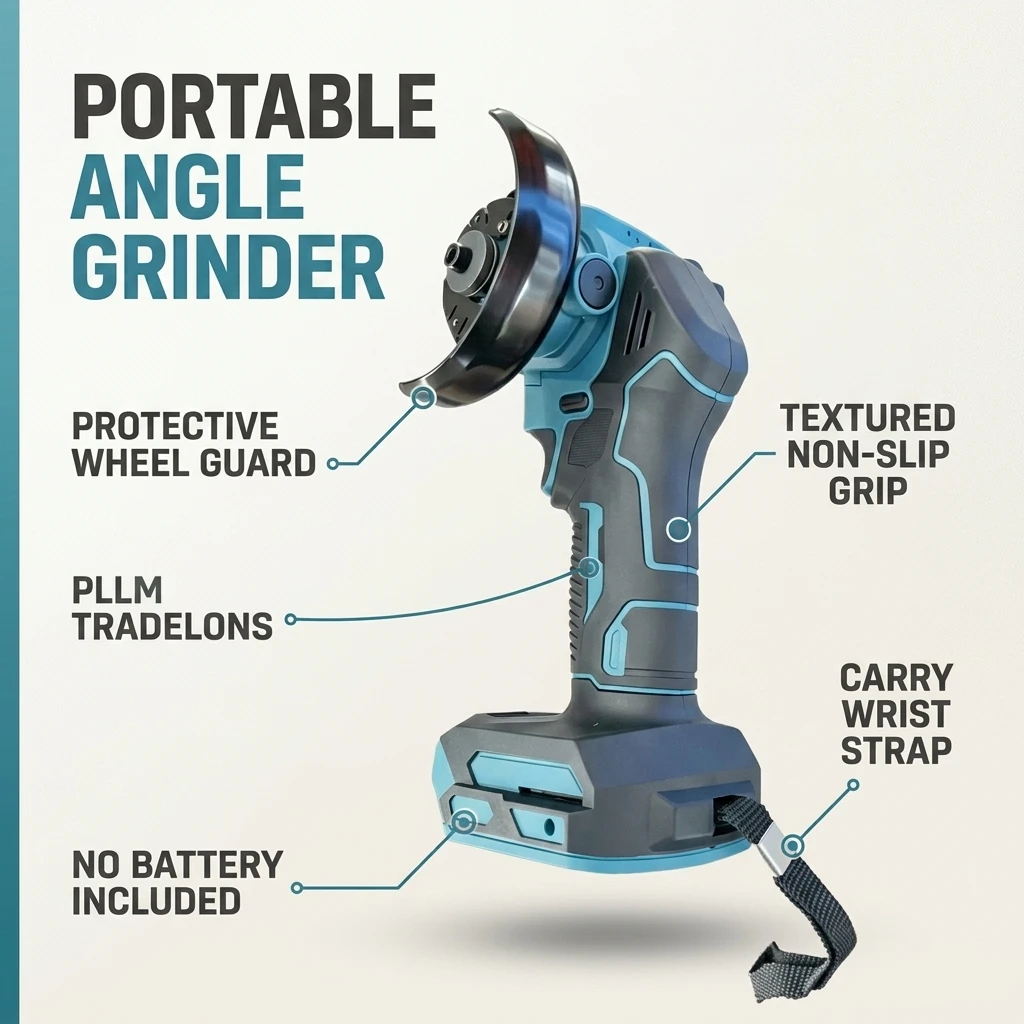 Portable Angle Grinder, Polishing Machine Household Construction Site Metal Cutting Rust Removal, Polishing And Grinding Machine