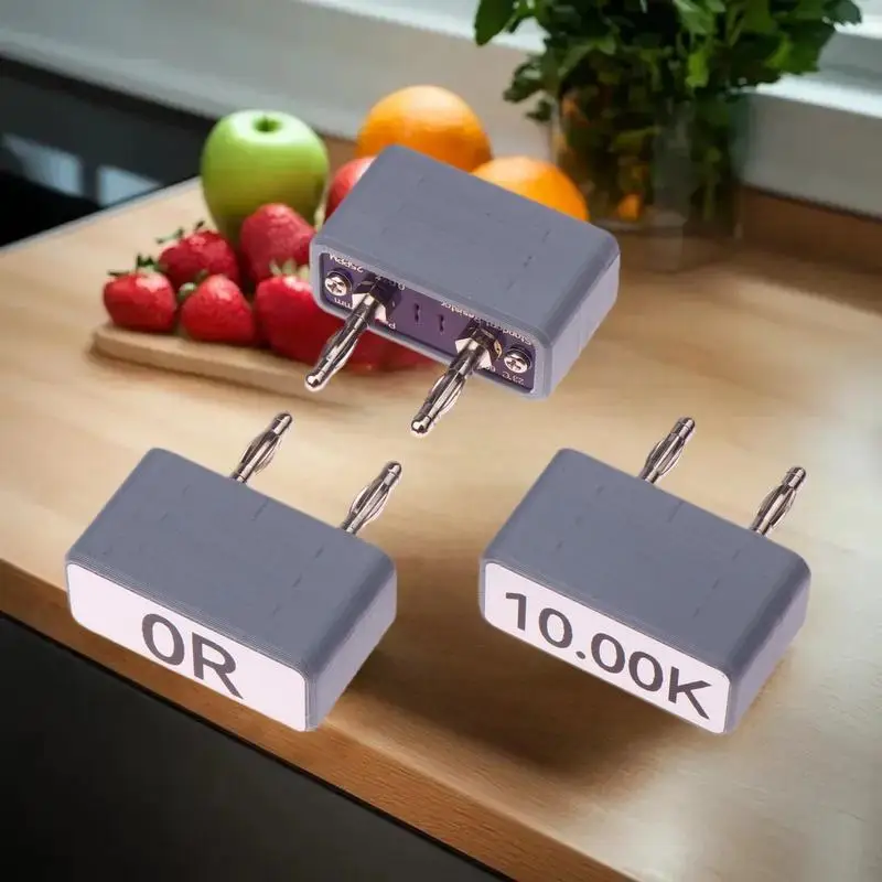 Herramientas estándar de verificación de resistencias de calibración de precisión para multímetros que espacian 19,05 mm, 0,1% 25PPM