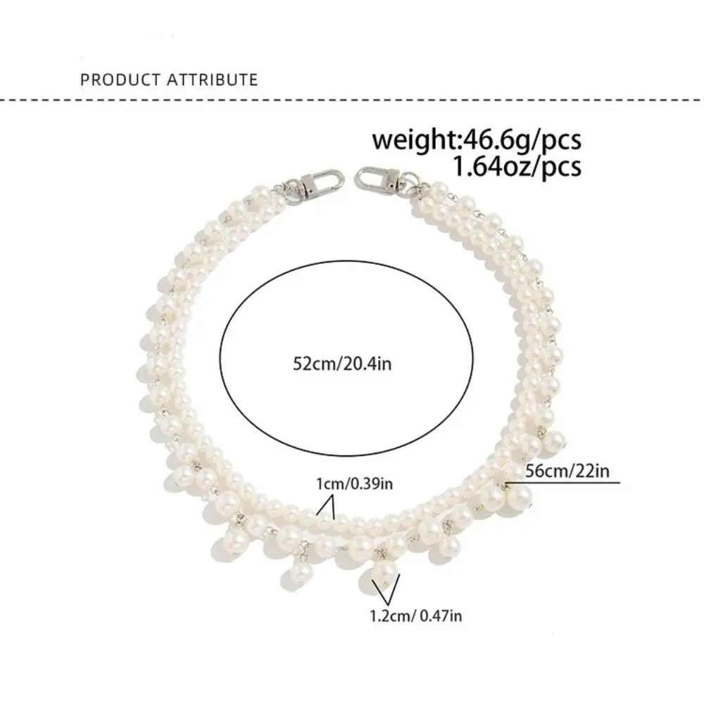 Jeans Rumbai Manik-manik Gotik Rantai Pinggang Mutiara Rumbai Gotik Rantai Tas Jeans Rantai Sabuk Punk Multi-lapis