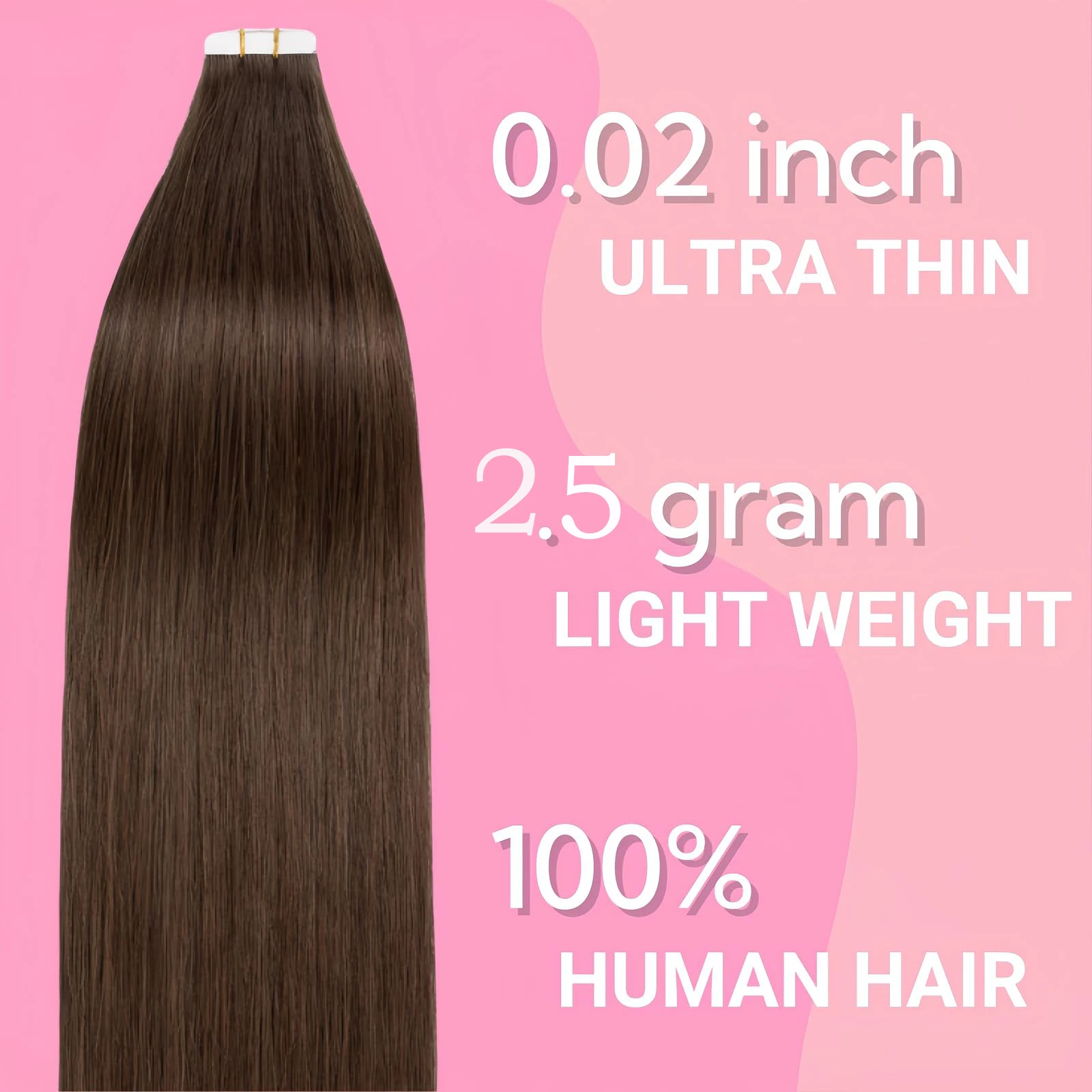 26 Inch Tape in Hair Extensions Menselijk Haar 20 Stuks Remy Tape in Hair Extensions Onzichtbare Tape in Hair Extensions voor Vrouwen # 1B