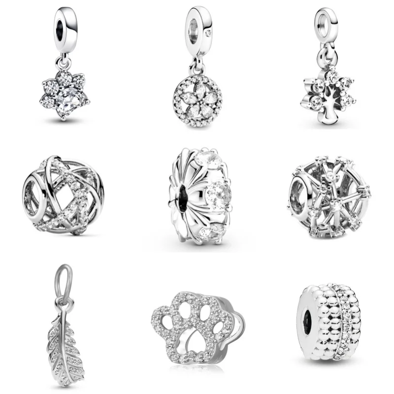 2024 New 925 Silver Color Series Pendant Charm Beads For Pandora Necklace Bracelet Keychain DIY Fine Women Jewelry Gifts