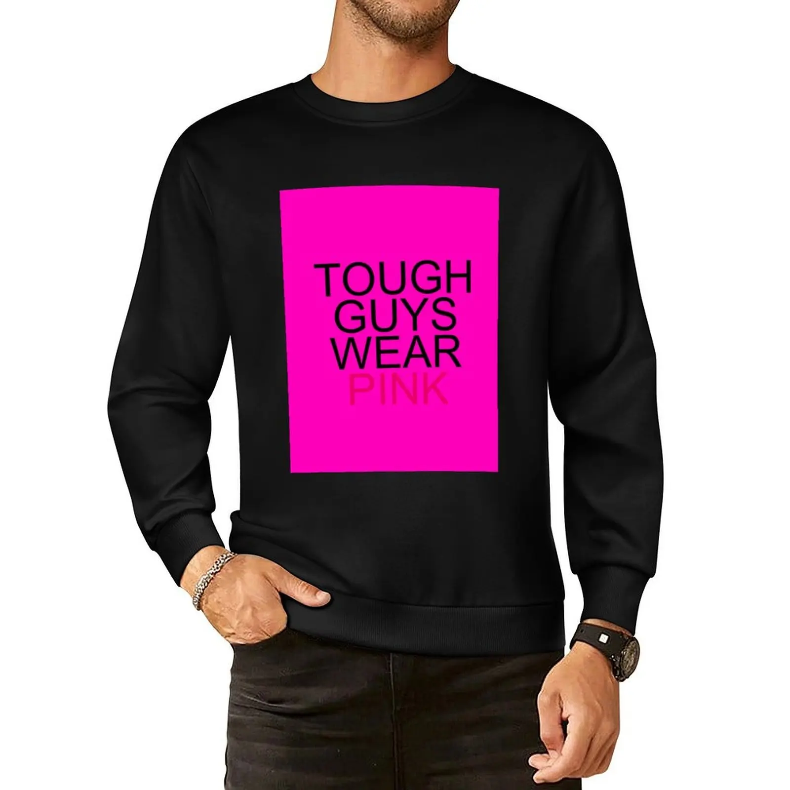 rgv8r infected tough guys wear pink shirt Pullover Hoodie winter clothes anime clothing sweatshirt male