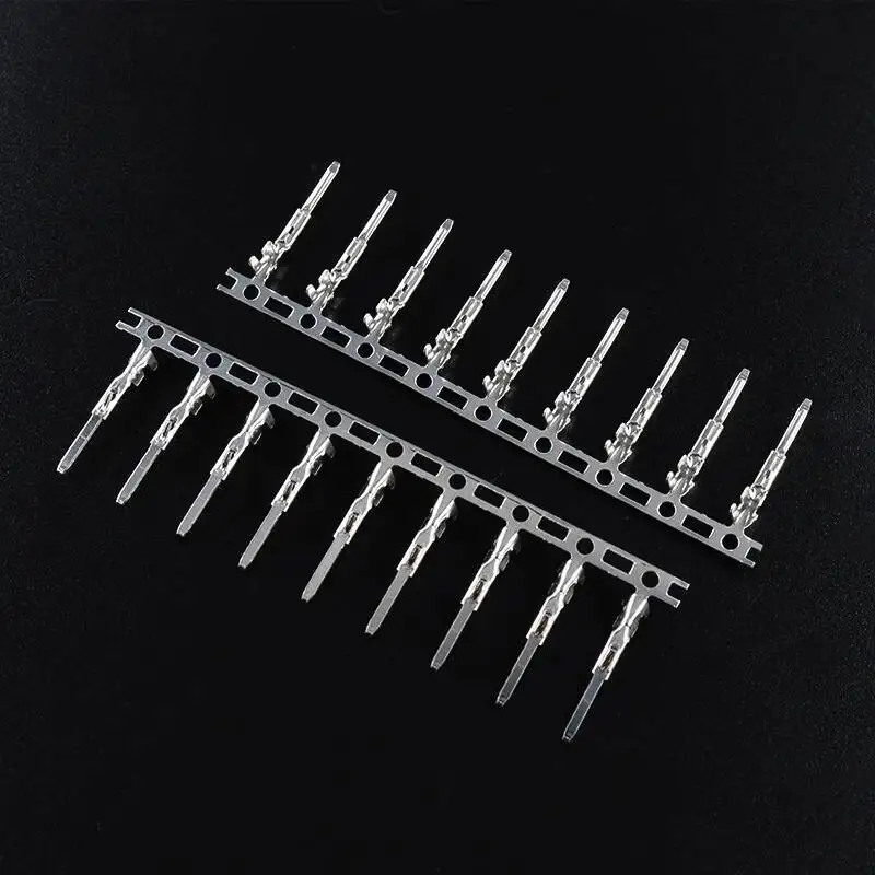 100 Stück SM2.54 Kaltpress-Steckverbinder, männlich und weiblich, Crimp-Federstecker, geeignet für SM-Gehäuse – Detail 4