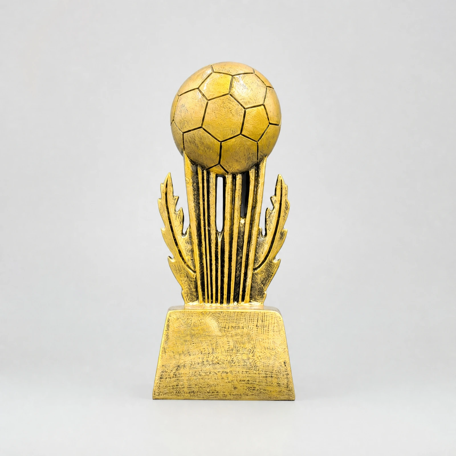 Football Award Trophy with Pedestal Base Gold-Tone Football Trophy Golden Displayable for Club Celebrations