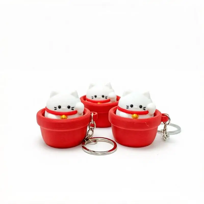 Finger-Button-Clicker Lustiger Keycap-Clicker Fidget-Schlüsselanhänger Weich Langsam Rückfedernd Antistress Druckentlastung Lustige Cartoon-Tiere – Detail 8