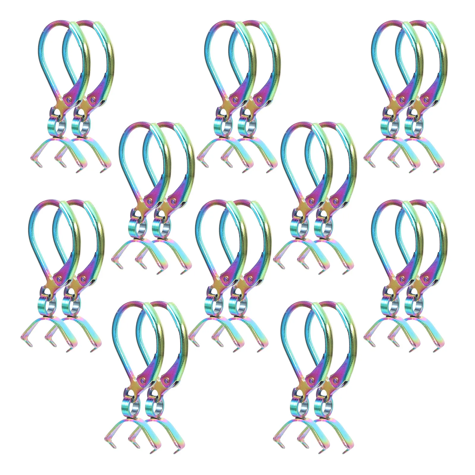 20pcs Stainless Steel French Earring Hooks Leverback Earwires with Smooth Edges and Secure Clasp