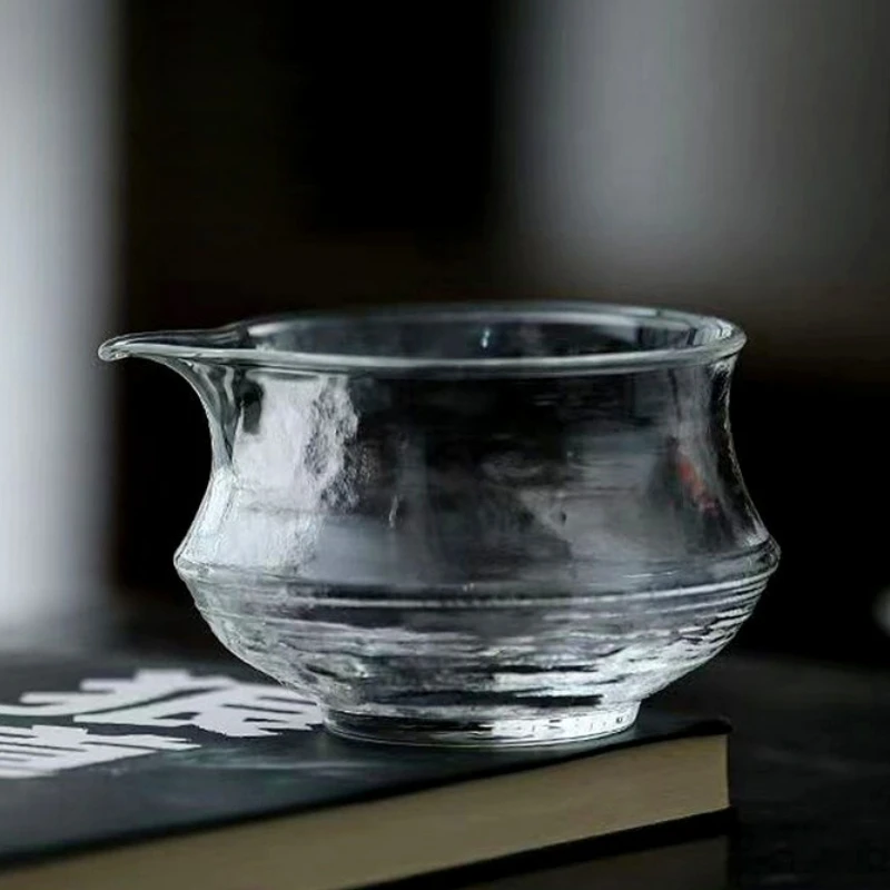 

Japanese Style Hammer Glass Fair Cup Heat Resistant Tea Pitcher Tea Separator Chahai Kung Fu Teacup Teaware Accessories New