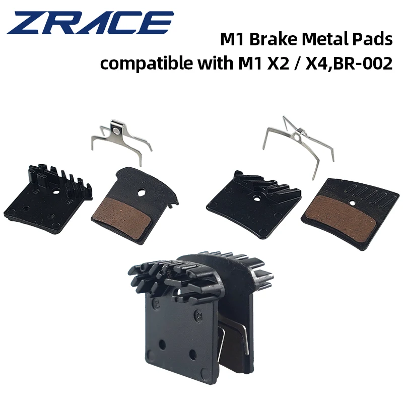 

ZRACE Bicycle Semi-Metallic Disc Brake Pads M1 X2/X4/BR-002 Road Mtb Hydraulic Disc Brake Set Ice Technology Bicycle Accessories