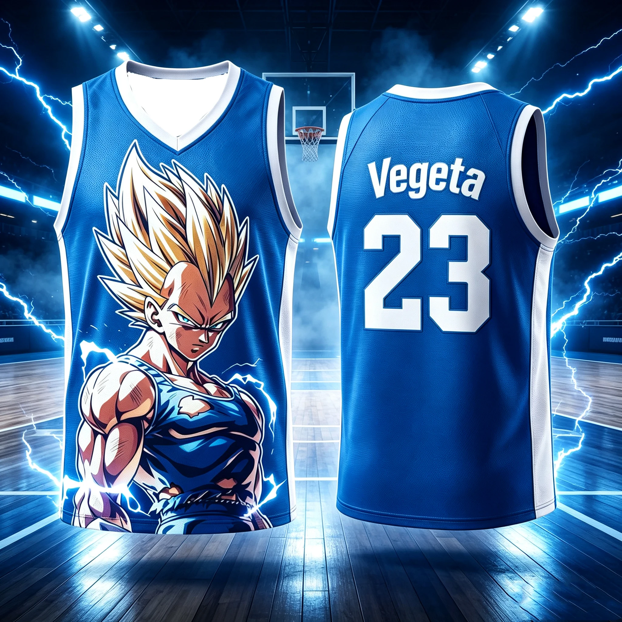 Dragon Ball #   23 Basketball-Shirt Tanktop Anime-Druck Atmungsaktiv Geeignet für männliche und weibliche Fans Familien-Partnerlook-Kleidung