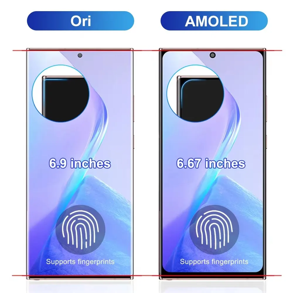 6.9'' Note 20 Ultra Screen Assembly for Samsung Galaxy Note20 Ultra 5G N985F N986B Lcd Display Digital Touch Screen with Frame - view 2