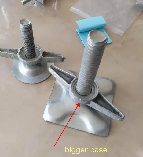 Base ajustable para piezas de escenario