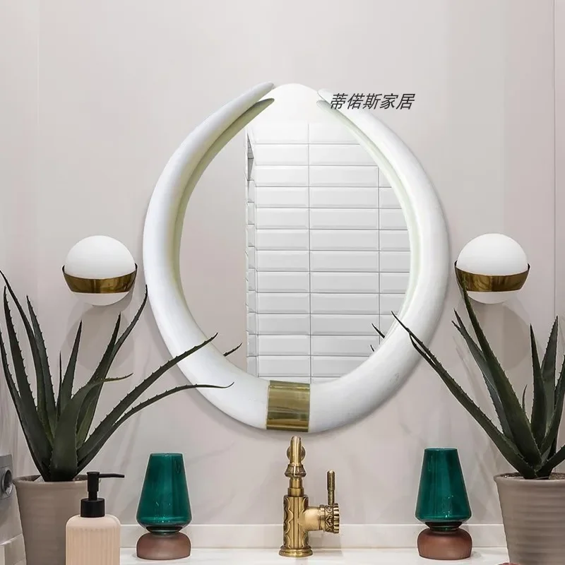 Makeup Cute Shower Mirror Based Living Room Based Mirror Outdoor Shower Handicraft N Espejo Pared Wall Decor GY50DM