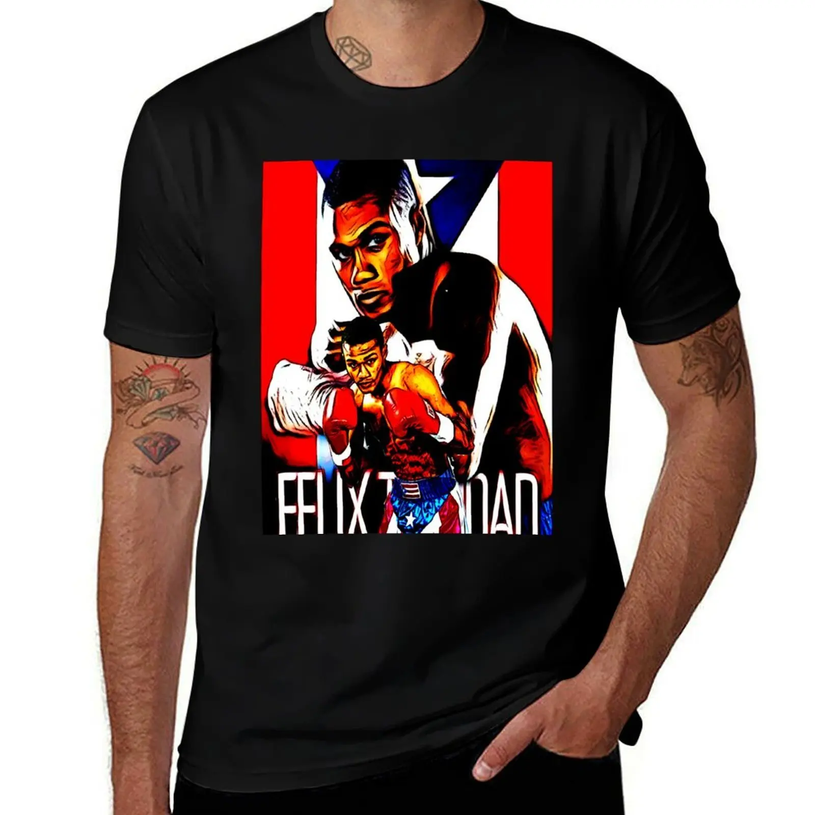 

Felix Trinidad T-Shirt man t shirt cotton high quality funny t shirts dark humor T-Shirt