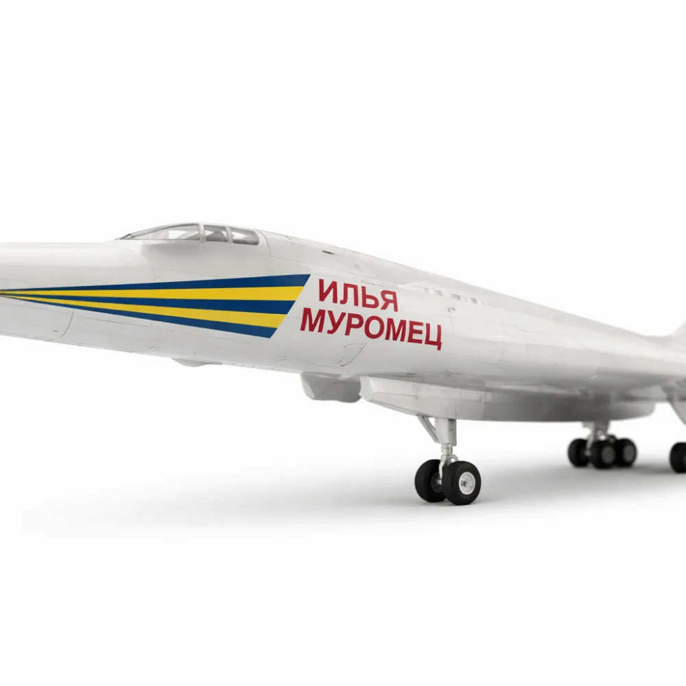 1:100 Scale Transport Aircraft Model Detailed Design TU-160 Attack Aircraft Building Blocks Set Y-20 Fighter Jet Boys Gifts