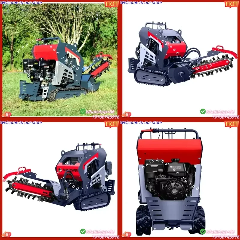 CE Certificate Wholesale Price Self Propelled Trencher High Efficiency Mini Trencher with Chainsaw Crawler Type of Trencher