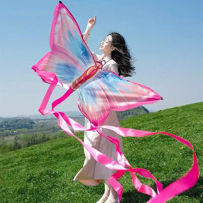 Nieuwe vlinderdrager die voor kinderen vliegen, vliegers, nylon vliegers, fabrieksbuikendrager, exploderende vliegers, professionele windvliegers, Power-vlieger