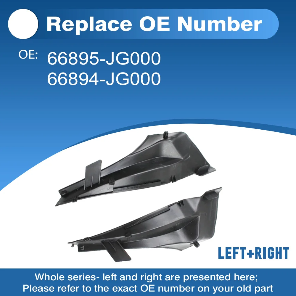 

2pcs Front Windshield Wiper Side Trim Cover For Nissan X-Trail Xtrail T31 2008 2009 2010 2011 2012 2013 66895-JG000 66894-JG000