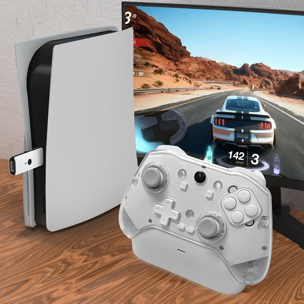 وحدة تحكم لاسلكية متوافقة مع البلوتوث 5.3 وحدة تحكم الألعاب لنظام Android iOS PC Steam Controller Gamepad Hall Effect Joystick