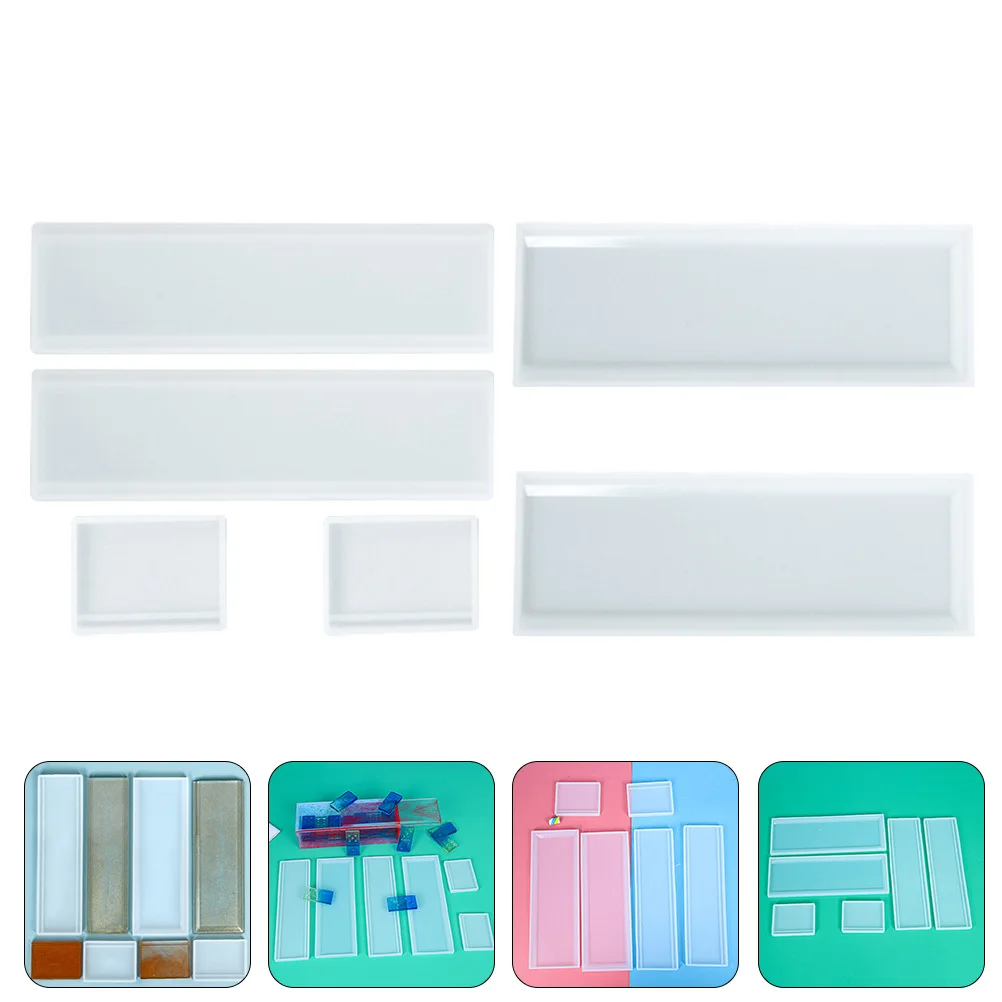 

1Set DIY Rectangular Shaped Dominos Storage Box Silicone Mold Flexible Epoxy Mold for Crafts Delicate Trinket Box Making