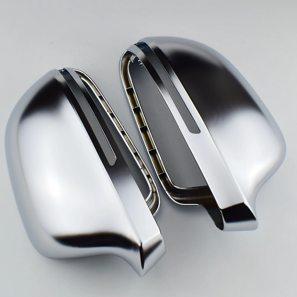 

Car Accessories Matt Chrome Mirror Cover Rearview Side Mirror Caps For Audi A3/S3/Sportback 8P A4/S4 B8 Car Styling