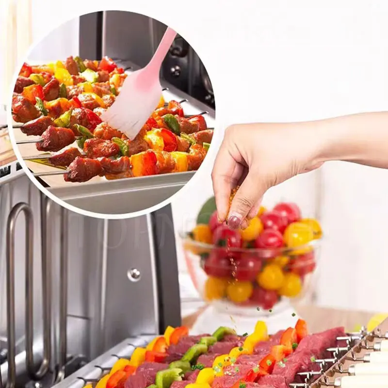 Barbecue Meat Skewer Maker Bbq Grill Meat String Lamb Skewers Machine Tofu Skewer Kebab Maker Kitchen Bbq Accessories