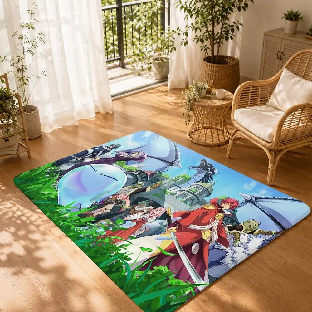 T-That Time I Got Reincarnated as a Slime Floor Mat Non-Slip Absorbent Floor Mat Decorative Rug for Home Bathroom Bedroom