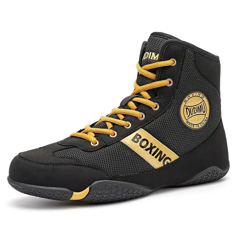 2025 New Men's Boxing Sneakers Comfortable Combat Sneakers Anti-slip Fighting Wrestling Shoes Breathable Boxing Training Shoes