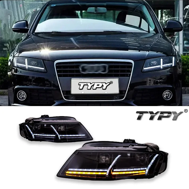 

TYPY Car Headlights For Audi A4 LED Car Lamps Daytime Running Lights Dynamic Turn Signals Car Accessories 2009-2014